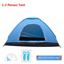 Load image into Gallery viewer, Outdoor Camping Tent 1 2 3 4 Person Automatic Pop Up Tent Family Waterproof Ultralight Easy Open Camp Hiking Tents Sun Shade