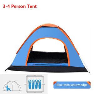 Outdoor Camping Tent 1 2 3 4 Person Automatic Pop Up Tent Family Waterproof Ultralight Easy Open Camp Hiking Tents Sun Shade