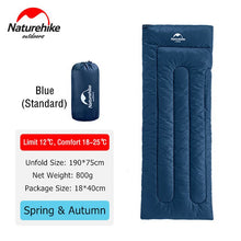 Load image into Gallery viewer, Naturehike Ultralight Rectangular Compact Hiking Sleeping Bag Cotton Waterproof Single Summer Outdoor Camping Sleeping Bag