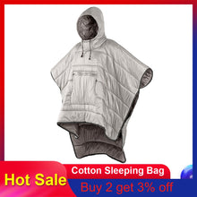 Load image into Gallery viewer, Naturehike Portable Quilt Warm Cotton Sleeping Bag Outdoor Camping Travel Men Women Wearable Water-resistant Cloak