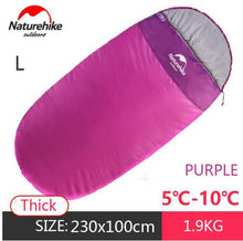 Load image into Gallery viewer, Naturehike 5/15 one person Pancake Style Sleeping Bag Outdoor Big Thick cotton Sleeping bag Thin Camping Sleeping Bag NH80S002-D