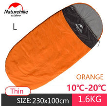 Load image into Gallery viewer, Naturehike 5/15 one person Pancake Style Sleeping Bag Outdoor Big Thick cotton Sleeping bag Thin Camping Sleeping Bag NH80S002-D