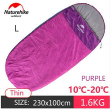 Load image into Gallery viewer, Naturehike 5/15 one person Pancake Style Sleeping Bag Outdoor Big Thick cotton Sleeping bag Thin Camping Sleeping Bag NH80S002-D