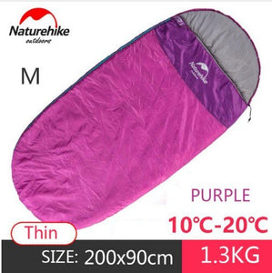 Naturehike 5/15 one person Pancake Style Sleeping Bag Outdoor Big Thick cotton Sleeping bag Thin Camping Sleeping Bag NH80S002-D