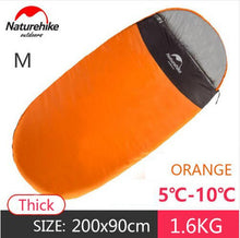 Load image into Gallery viewer, Naturehike 5/15 one person Pancake Style Sleeping Bag Outdoor Big Thick cotton Sleeping bag Thin Camping Sleeping Bag NH80S002-D