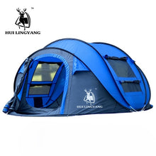 Load image into Gallery viewer, HLY Large throw tent!outdoor 3-4persons automatic speed open throwing pop up windproof waterproof beach camping tent large space