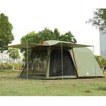 Load image into Gallery viewer, One hall one bedroom 5-8 person use double layer high quality waterproof windproof camping family tent