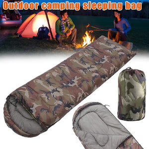 2019 NEW Hat Envelope Style Sleep Bag Outdoor Leisure Camping Break Camouflage Sleeping Bags BB55