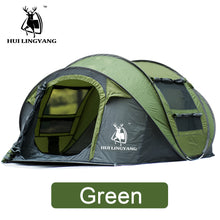 Load image into Gallery viewer, HUILINGYANG Tent Quick Open Automatic Camping Tent 3-4 Persons Outdoor Large Spaces Windproof Camping Picnic Family Tent